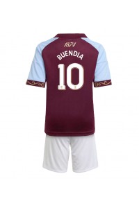 Aston Villa Emiliano Buendia #10 Jalkapallovaatteet Lasten Kotipeliasu 2025-26 Lyhythihainen (+ Lyhyet housut)